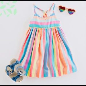 Rainbow cross back dress